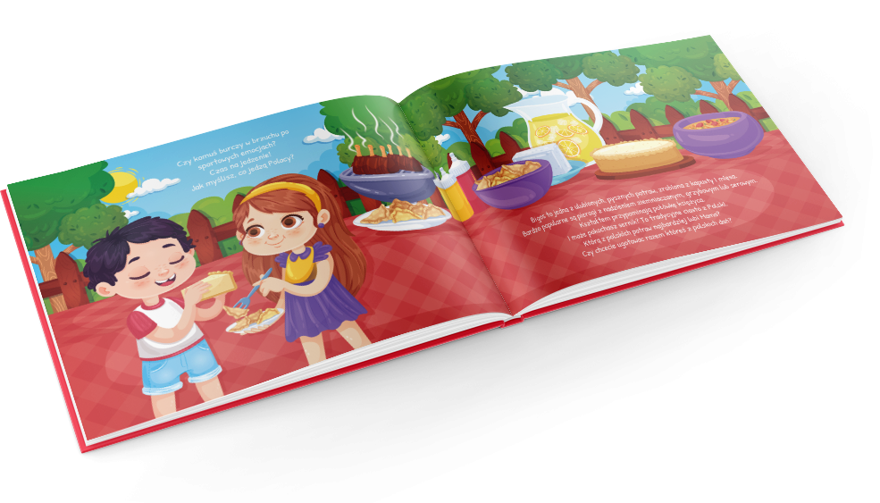 Polish traditional dance or Polish traditional food: kids discover more in this storybook about Poland