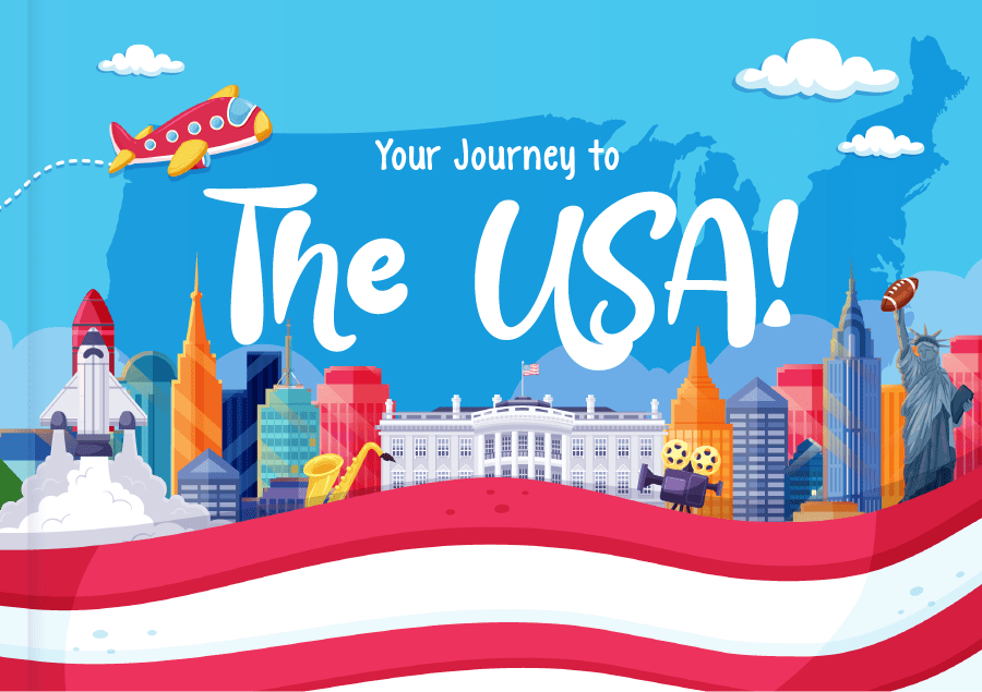 Kids Book Journey to the USA