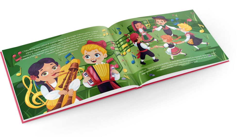 Share a wonderful experiences with the little ones with this book about Italy