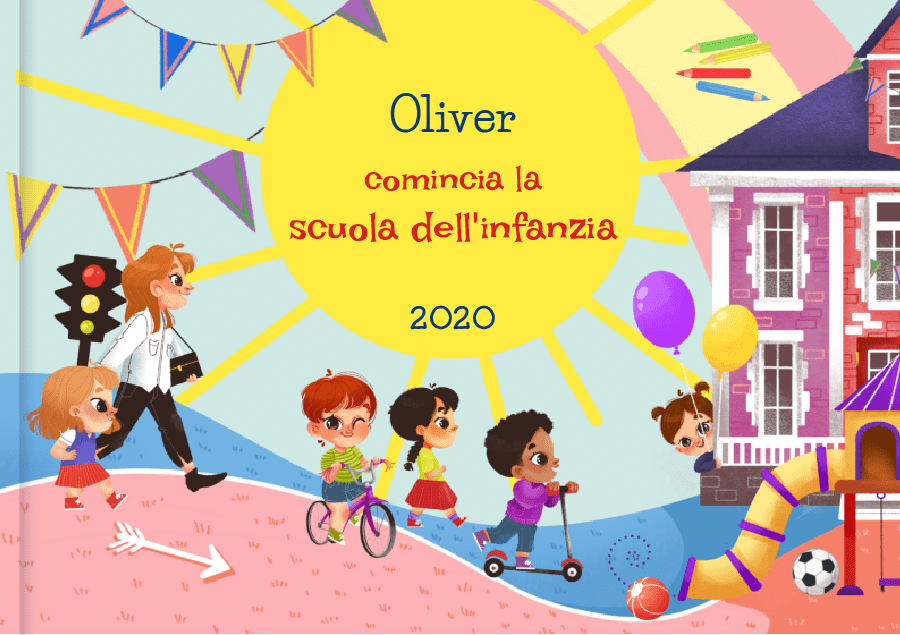 Libro scuola dell'infanzia, libro personalizzato per bambini