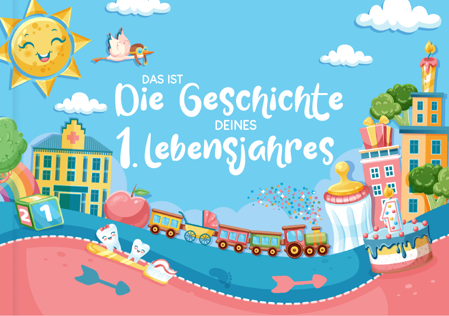 Die Geschichte Deines 1. Lebensjahres - Geschenk für baby